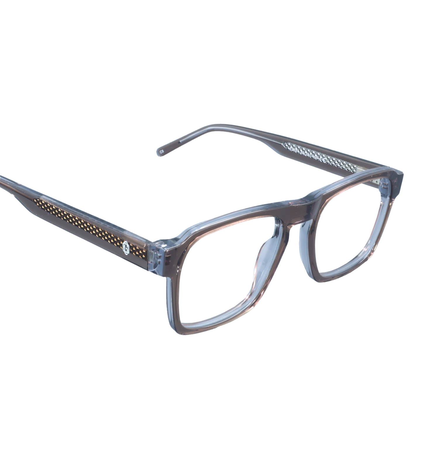 Insider Rectangular Wayfarer Eyeglasses – Unisex Full Rim Frame | Available in Grey, Brown & Blue