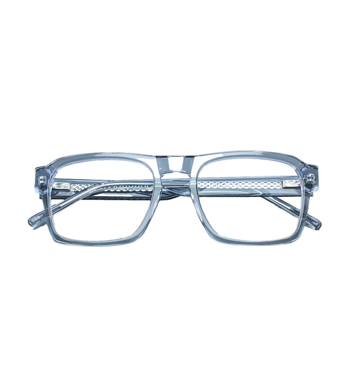 Insider Rectangular Wayfarer Eyeglasses – Unisex Full Rim Frame | Available in Grey, Brown & Blue