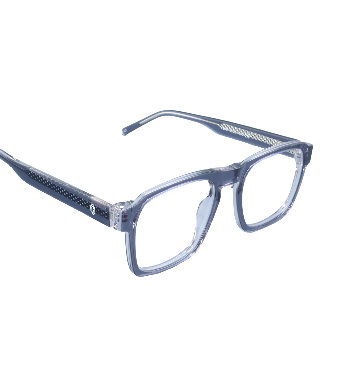 Insider Rectangular Wayfarer Eyeglasses – Unisex Full Rim Frame | Available in Grey, Brown & Blue