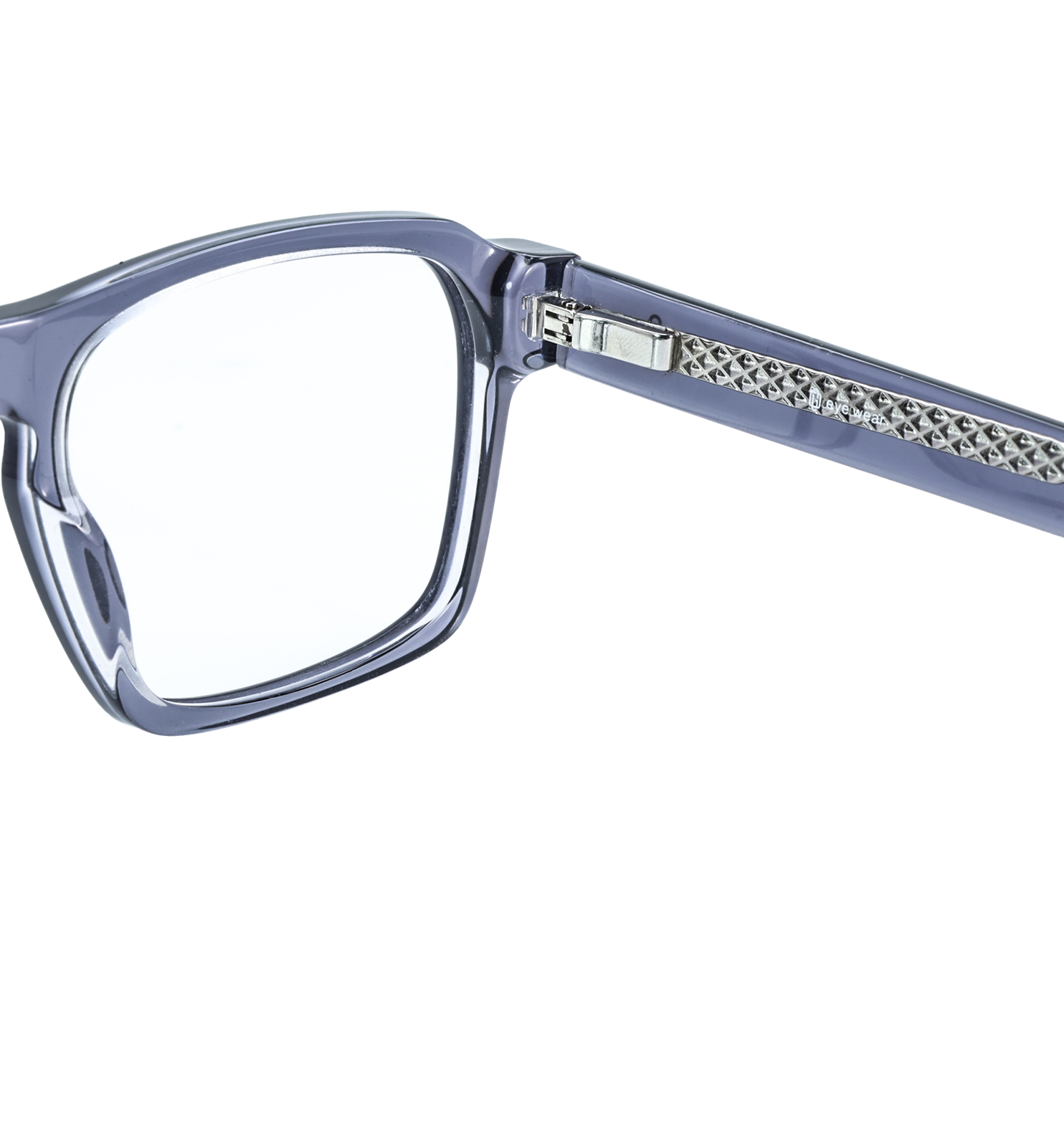 Insider Rectangular Wayfarer Eyeglasses – Unisex Full Rim Frame | Available in Grey, Brown & Blue