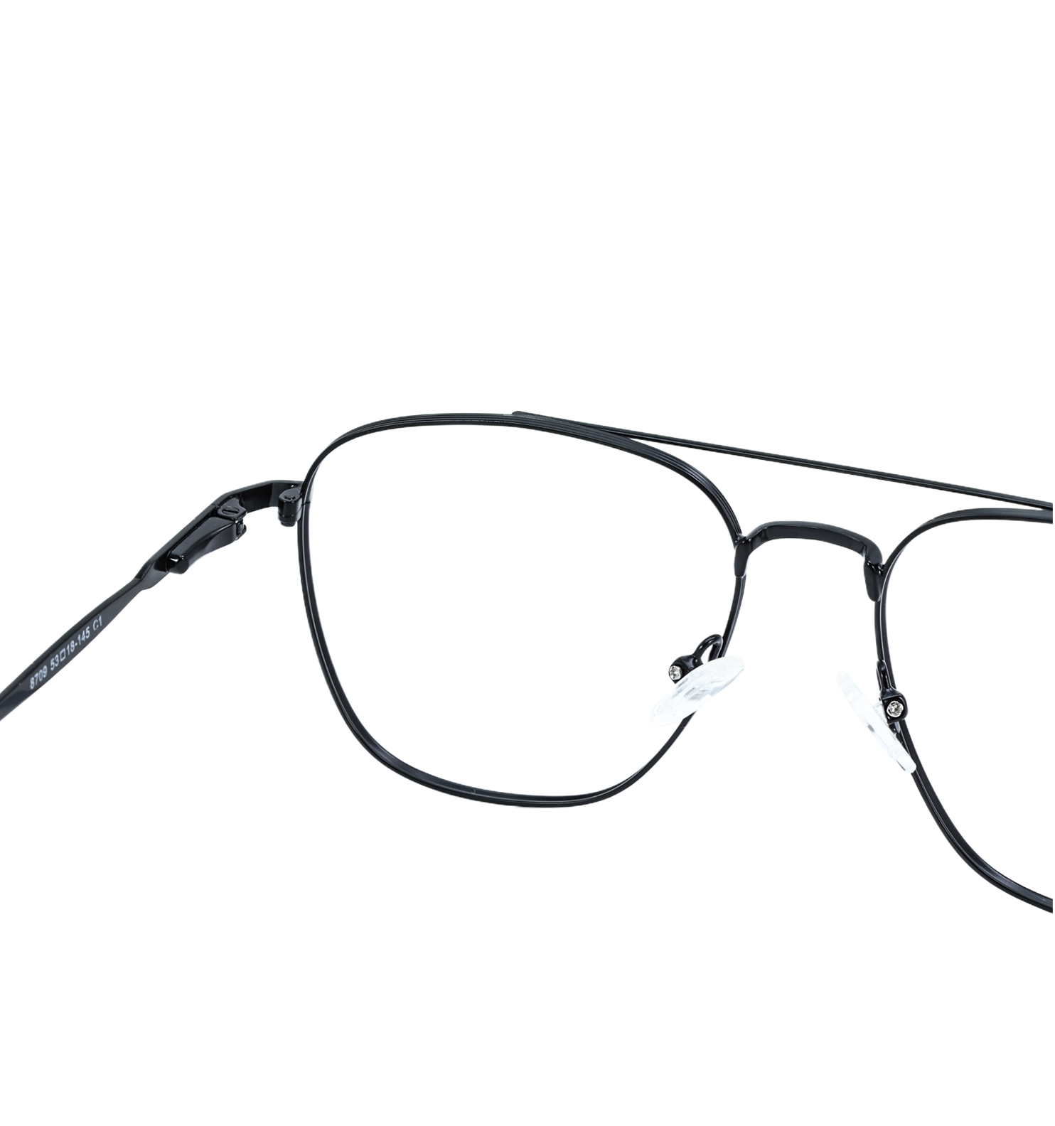 Metal Full Rim Weightless Square Eyeglasses – Ultra-Light Unisex Frame | Available in Black, Blue, Dark Blue & Dark Green