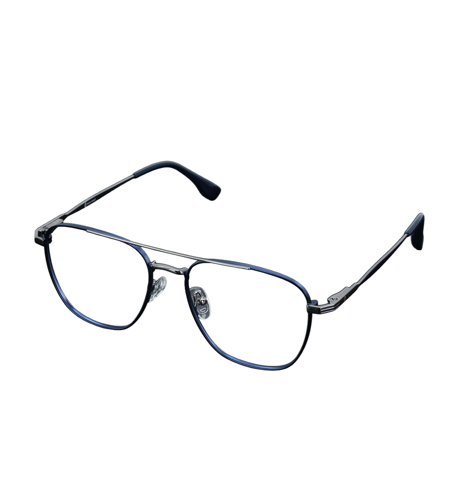 Metal Full Rim Weightless Square Eyeglasses – Ultra-Light Unisex Frame | Available in Black, Blue, Dark Blue & Dark Green