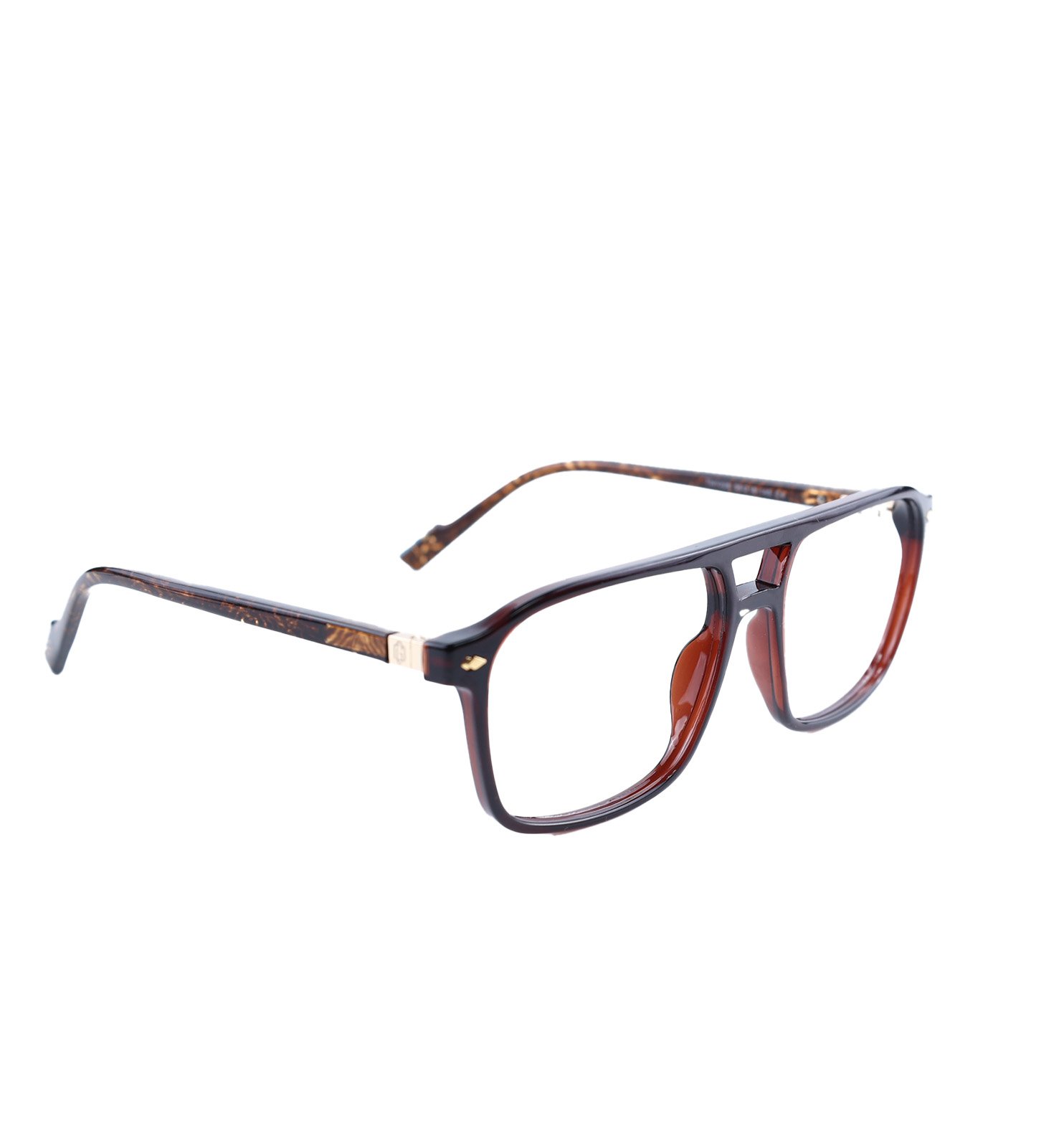 Full Rim Square Acetate Unbreakable Eyeglasses – Lightweight Flexible Frame | Available in Brown & Silver