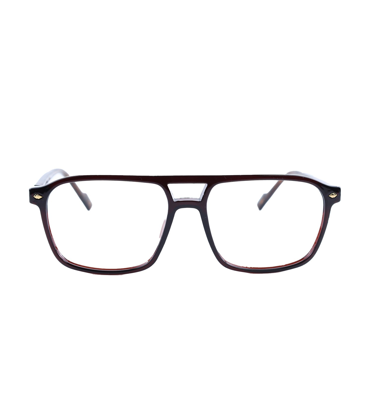 Full Rim Square Acetate Unbreakable Eyeglasses – Lightweight Flexible Frame | Available in Brown & Silver