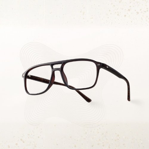 Full Rim Square Acetate Unbreakable Eyeglasses – Lightweight Flexible Frame | Available in Brown & Silver