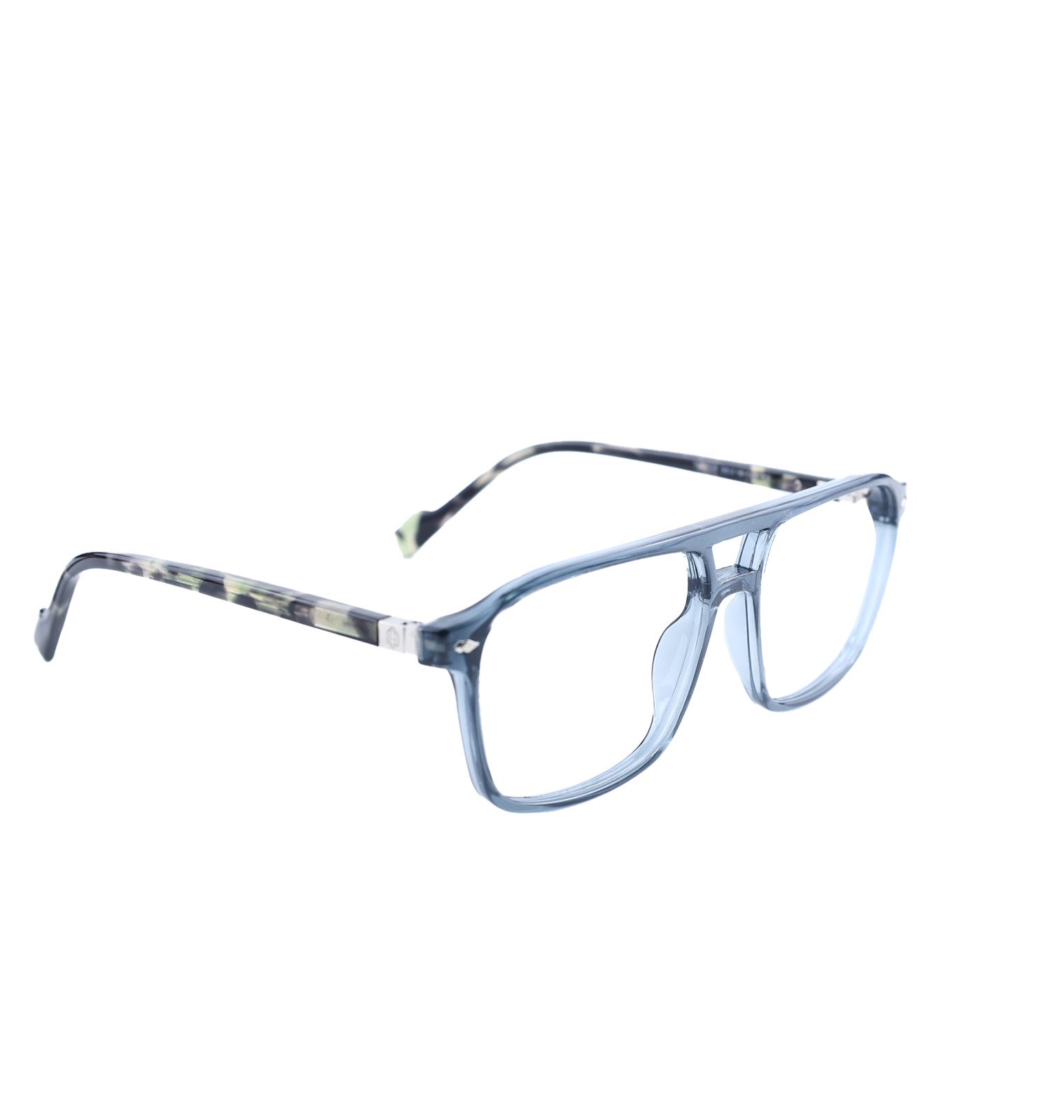 Full Rim Square Acetate Unbreakable Eyeglasses – Lightweight Flexible Frame | Available in Brown & Silver