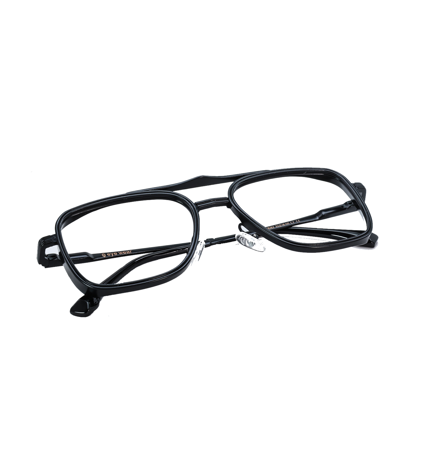Vintage Square Metal Eyeglasses – OG Retro Full Rim Frame | Available in Black, Golden & Grey