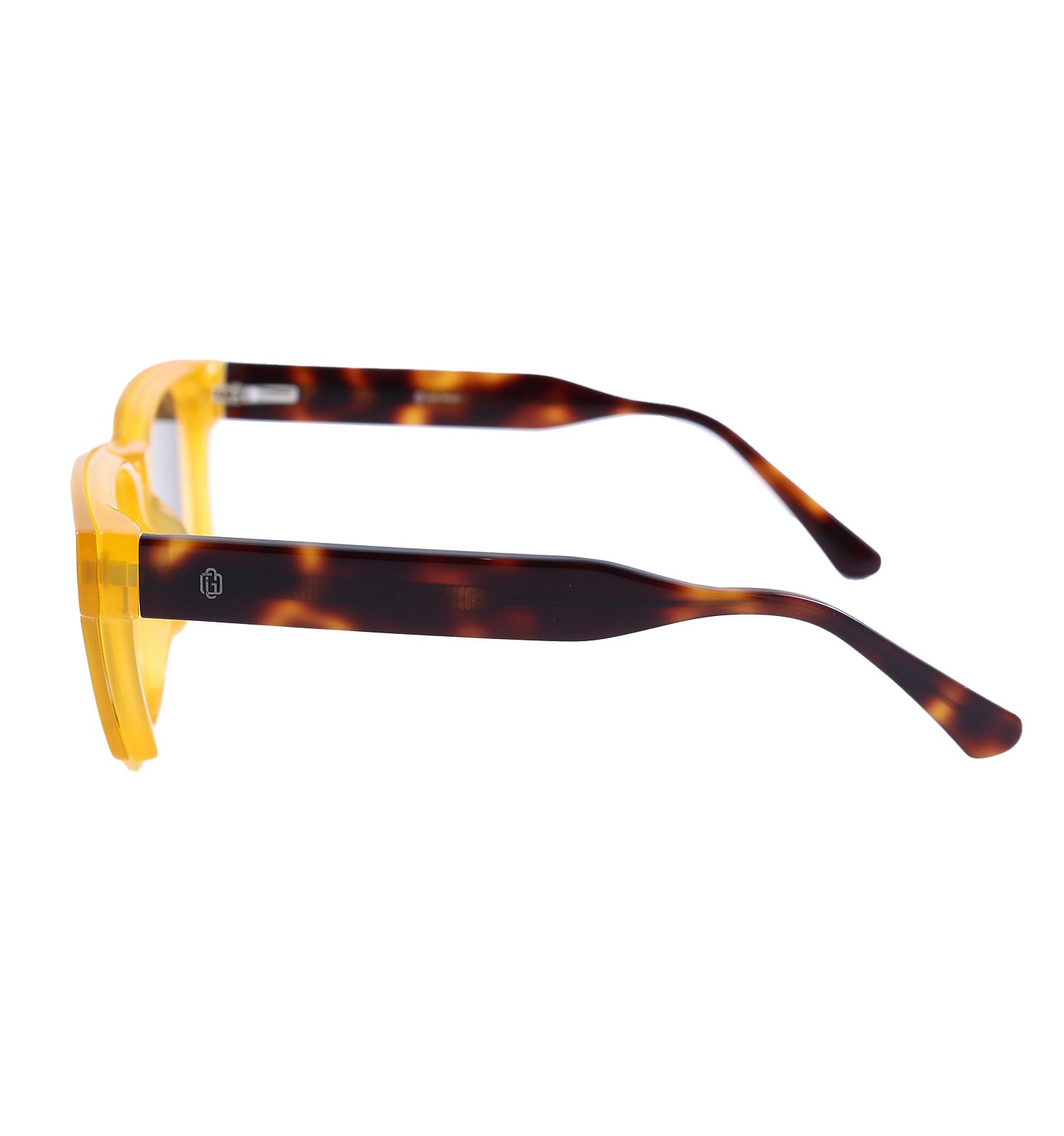 OG Clip Shift Acetate Wayfarer Clip-On Glasses with Polarized Clip – 2-in-1 Eyeglasses | Yellow & Black