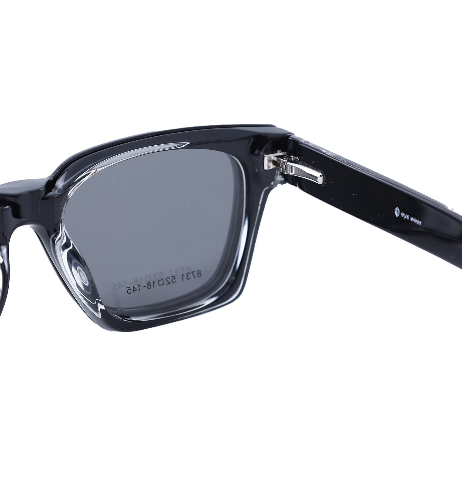 OG Clip Shift Acetate Wayfarer Clip-On Glasses with Polarized Clip – 2-in-1 Eyeglasses | Yellow & Black