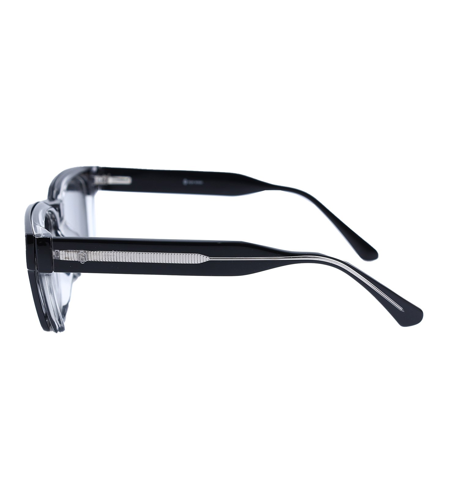 OG Clip Shift Acetate Wayfarer Clip-On Glasses with Polarized Clip – 2-in-1 Eyeglasses | Yellow & Black