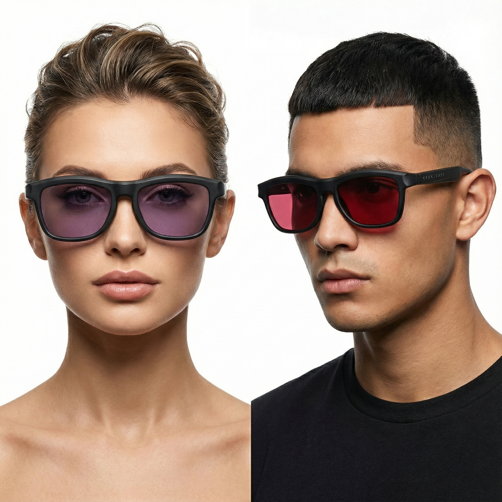 Smart Colour Changing AI Glasses – Intelligent Adaptive Lens Eyewear | Unisex Smart Eyeglasses (Black / Grey)