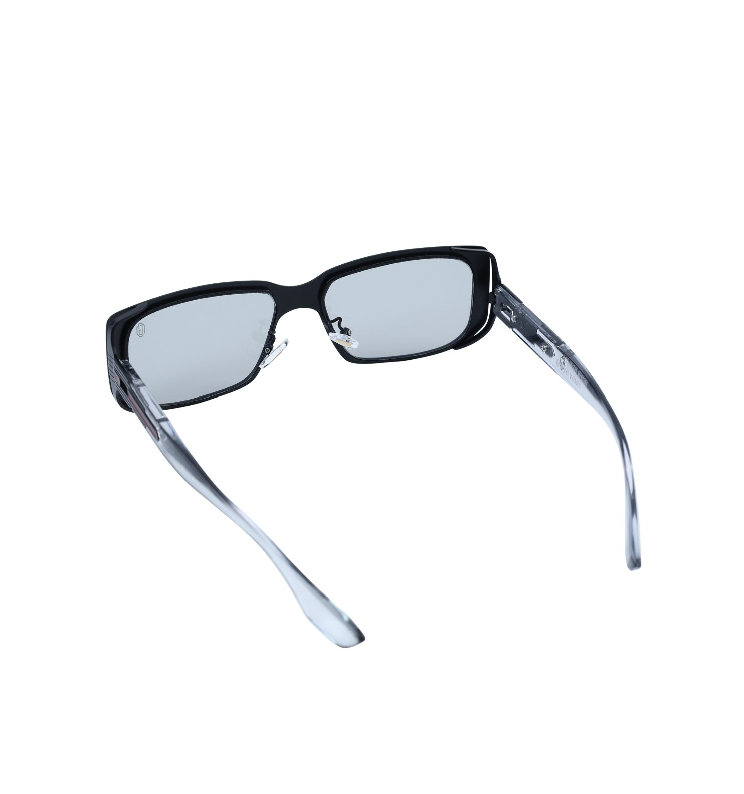 Aura Frame Full Rim Metal Rectangular Sunglasses – Elegant Everyday Shades (Black, Grey, Rose)