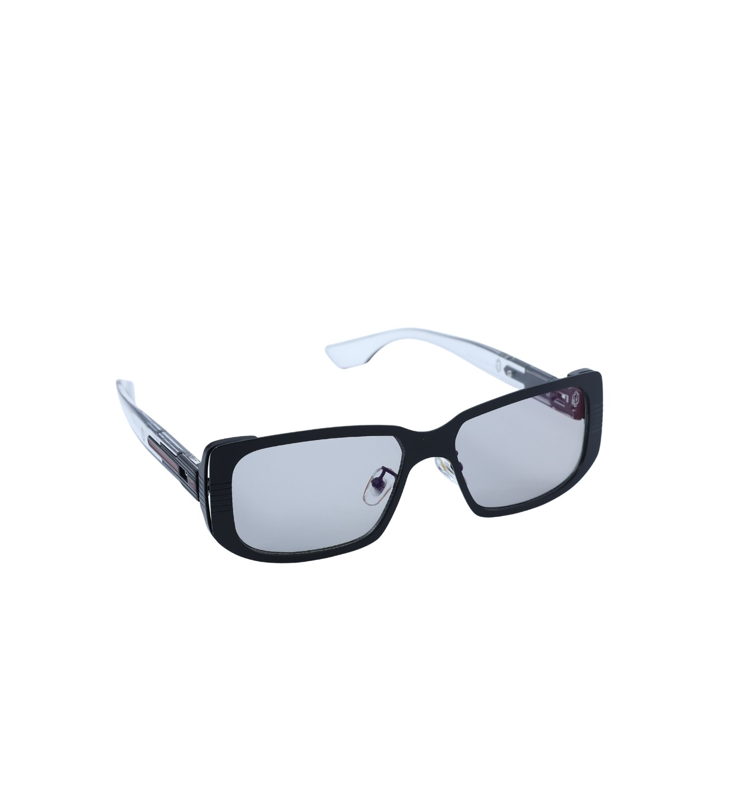 Aura Frame Full Rim Metal Rectangular Sunglasses – Elegant Everyday Shades (Black, Grey, Rose)