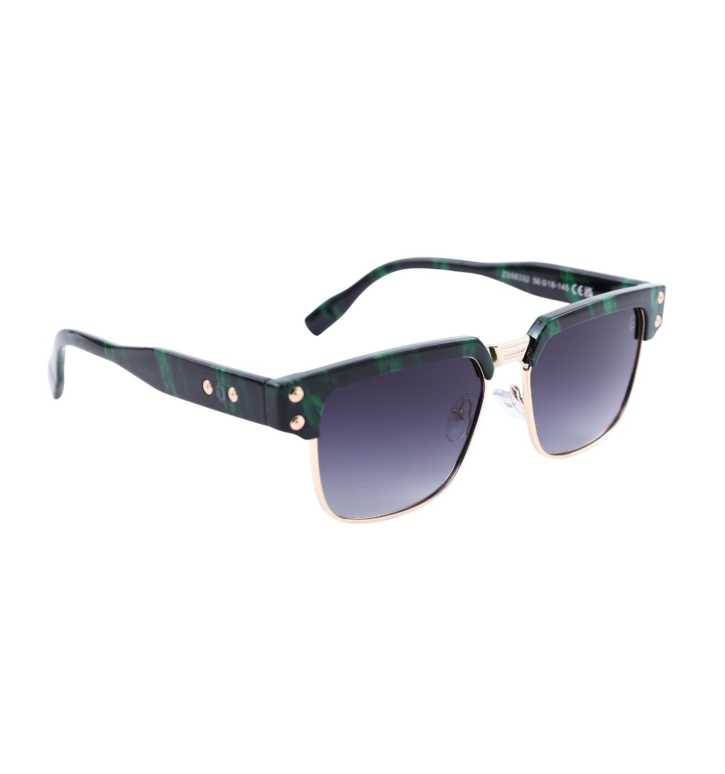 Club Master OG Retro Craft Full Rim Unisex Sunglasses – Classic Vintage Style (Black, Green Shade, Yellow)