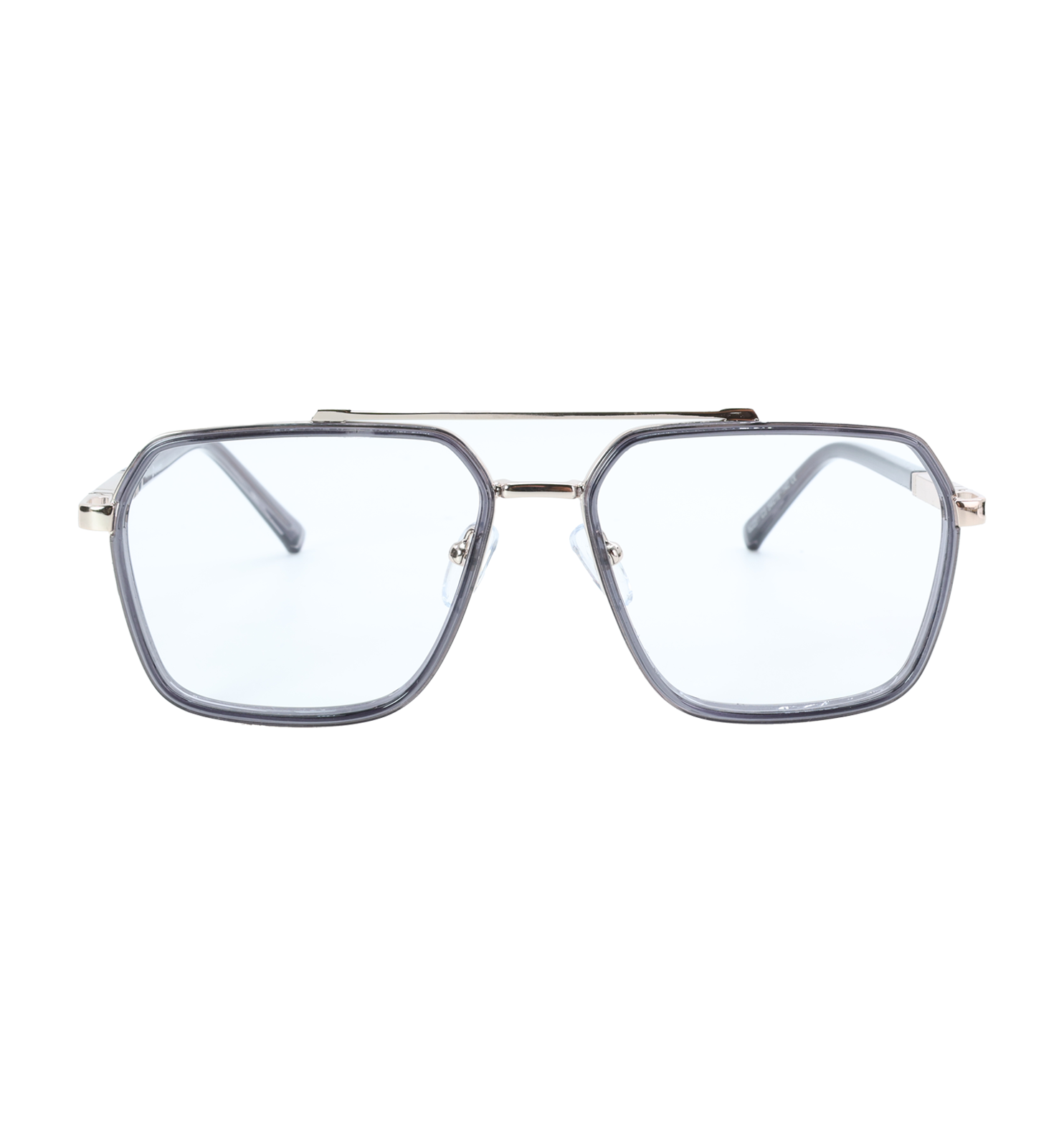 Full Rim Metal Wayfarer Eyeglasses with Pre-Fitted Blue Block Lenses | Available in Blue & Golden