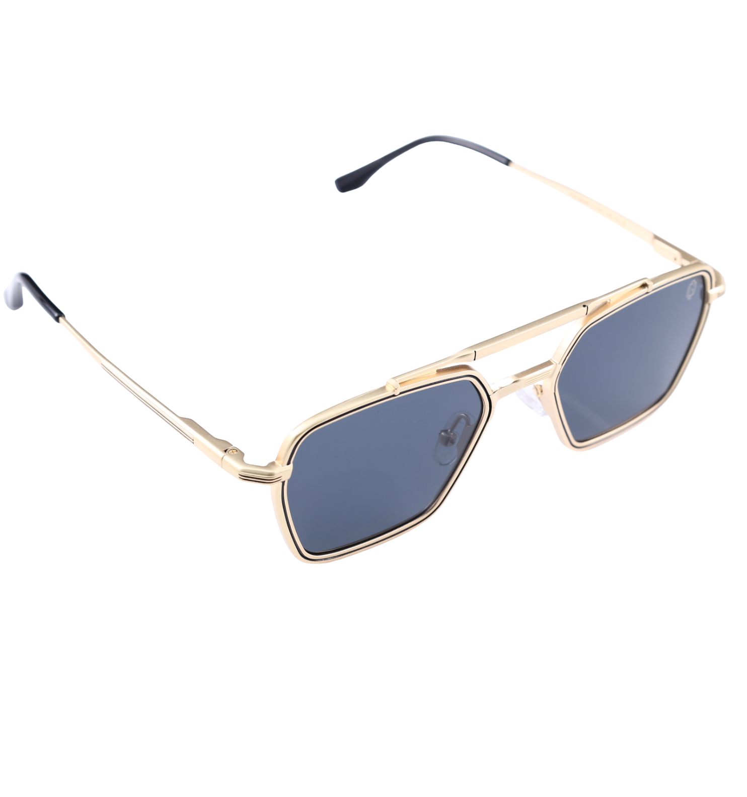 Metal Square Sunglasses MN KSL-98389 – Full Rim (Gold / Black)