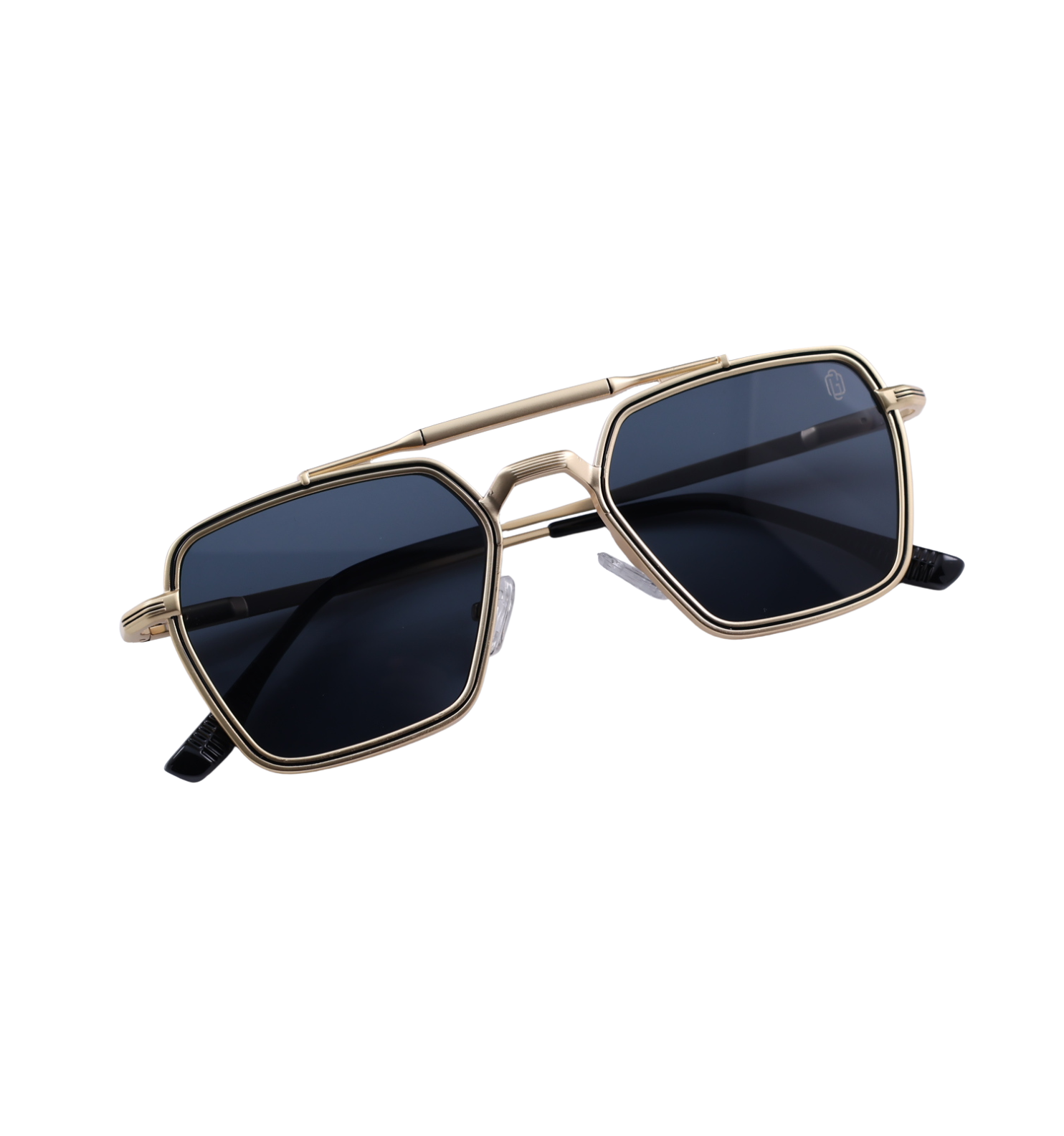 Metal Square Sunglasses MN KSL-98389 – Full Rim (Gold / Black)