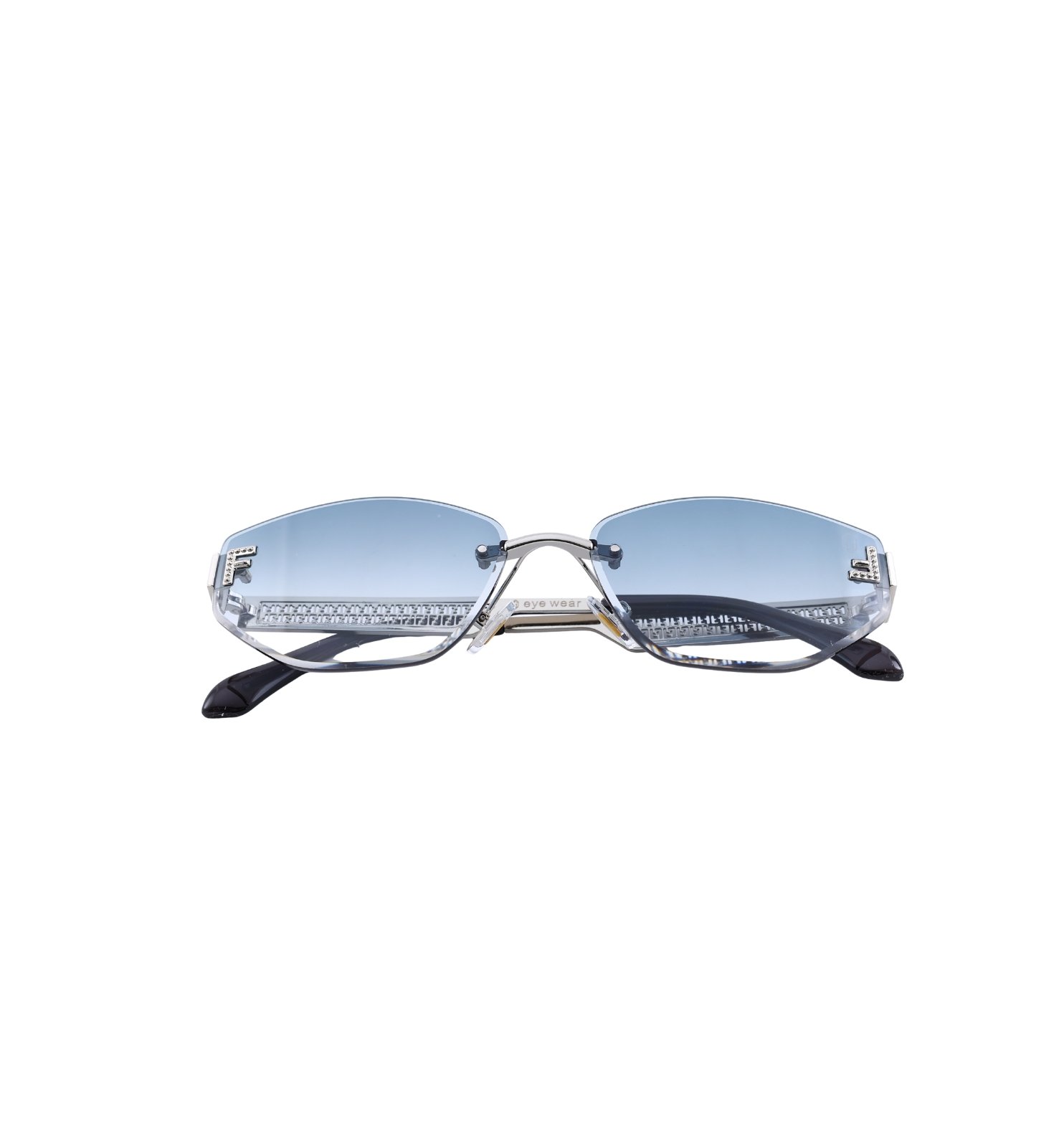 OG Aero Lite Rimless Sunglasses for Women – Ultra-Lightweight Stylish Shades (Blue, Brown)