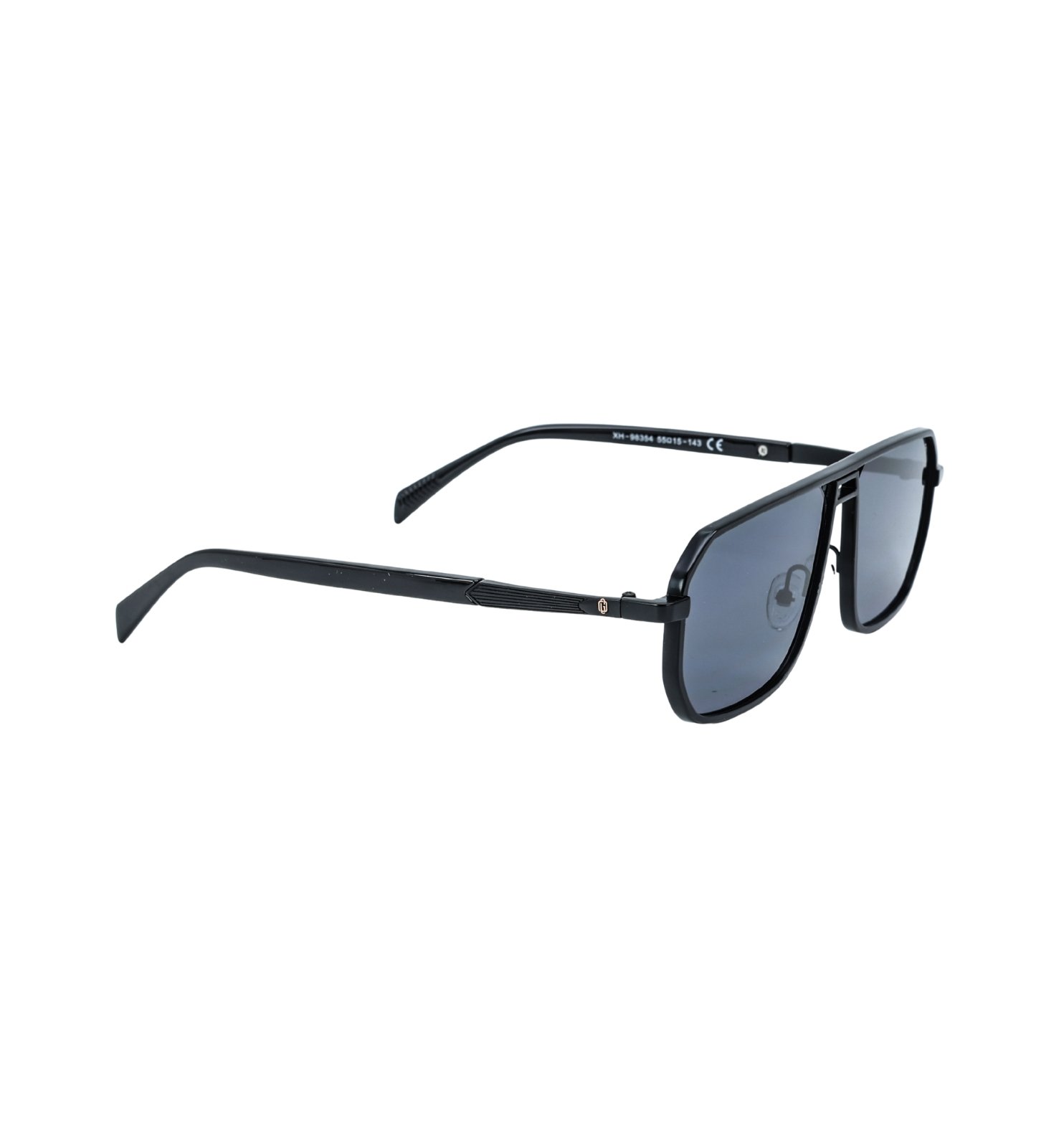 Full Rim Metal Black Sunglasses – Classic Black Street Style UV400 Shades