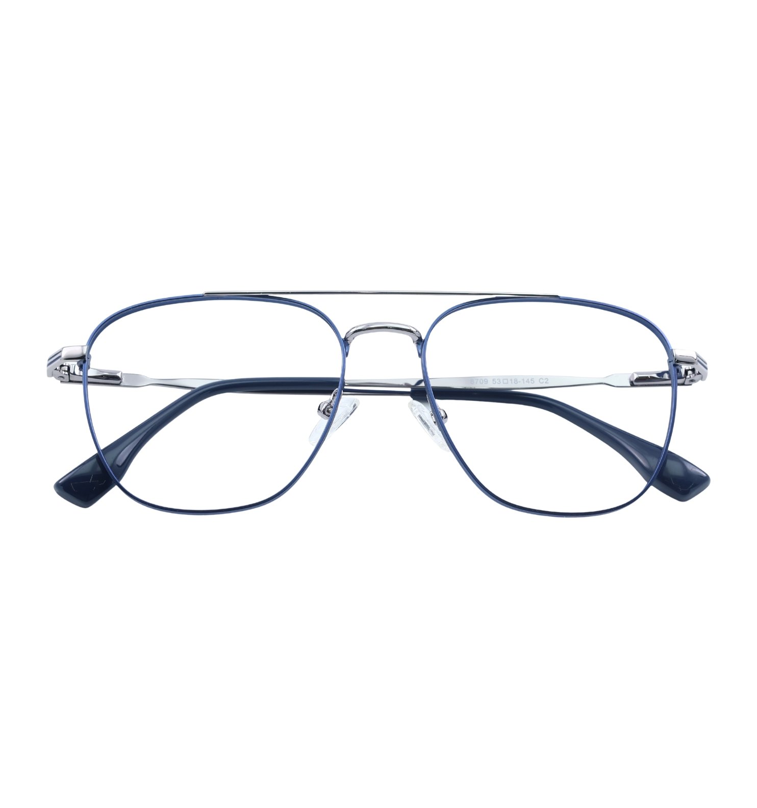 Air Flex Metal Eyeglasses – Lightweight Full Rim Square Frame for Men & Women (Black, Blue, Green)