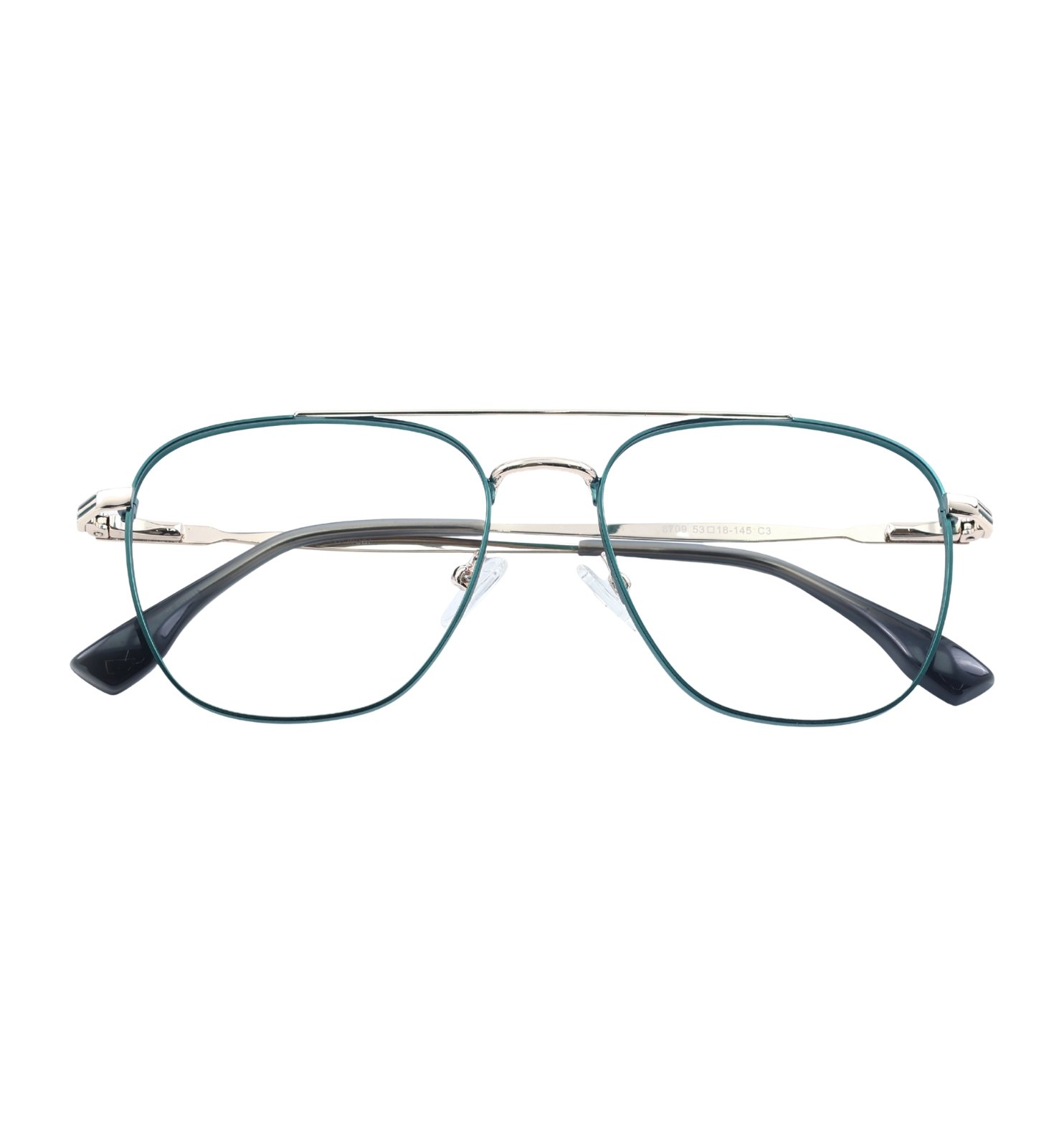 Air Flex Metal Eyeglasses – Lightweight Full Rim Square Frame for Men & Women (Black, Blue, Green)