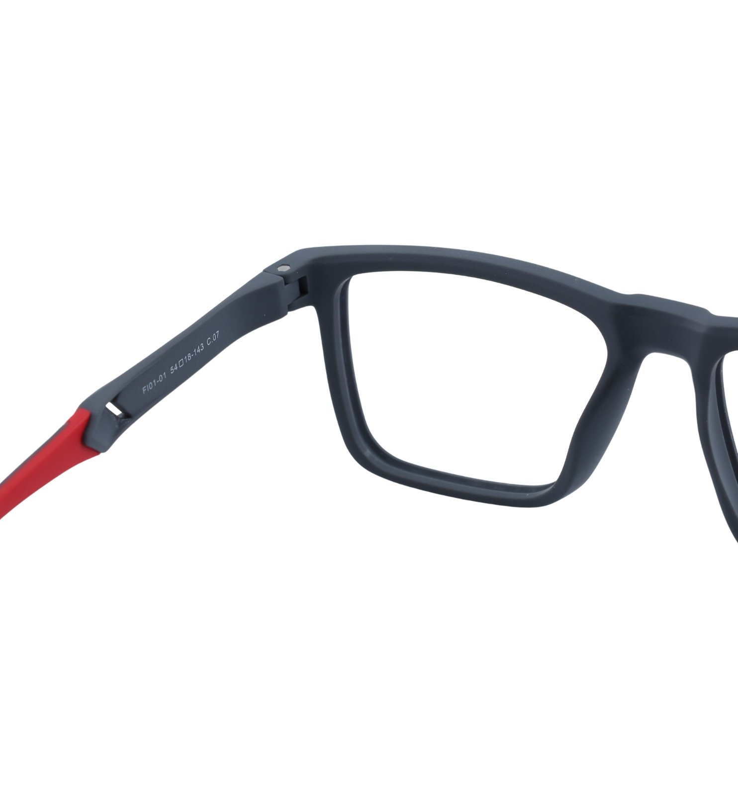 Black Square Active Full Rim Eyeglasses for Men | Sporty Square Frame (Black–Yellow)