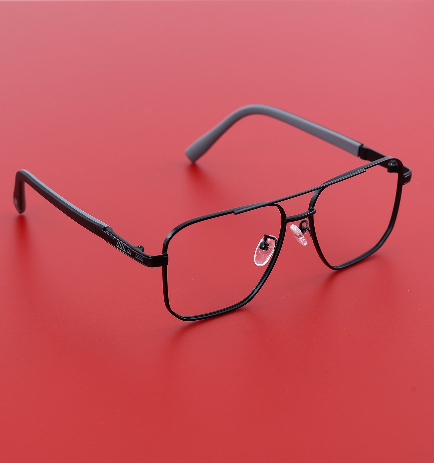 Blue Block Photochromic Metal Rim Eyeglasses – Pre-Fitted Blue Light & Photochromic Lenses (Black, Golden, Gunmetal, Silver)