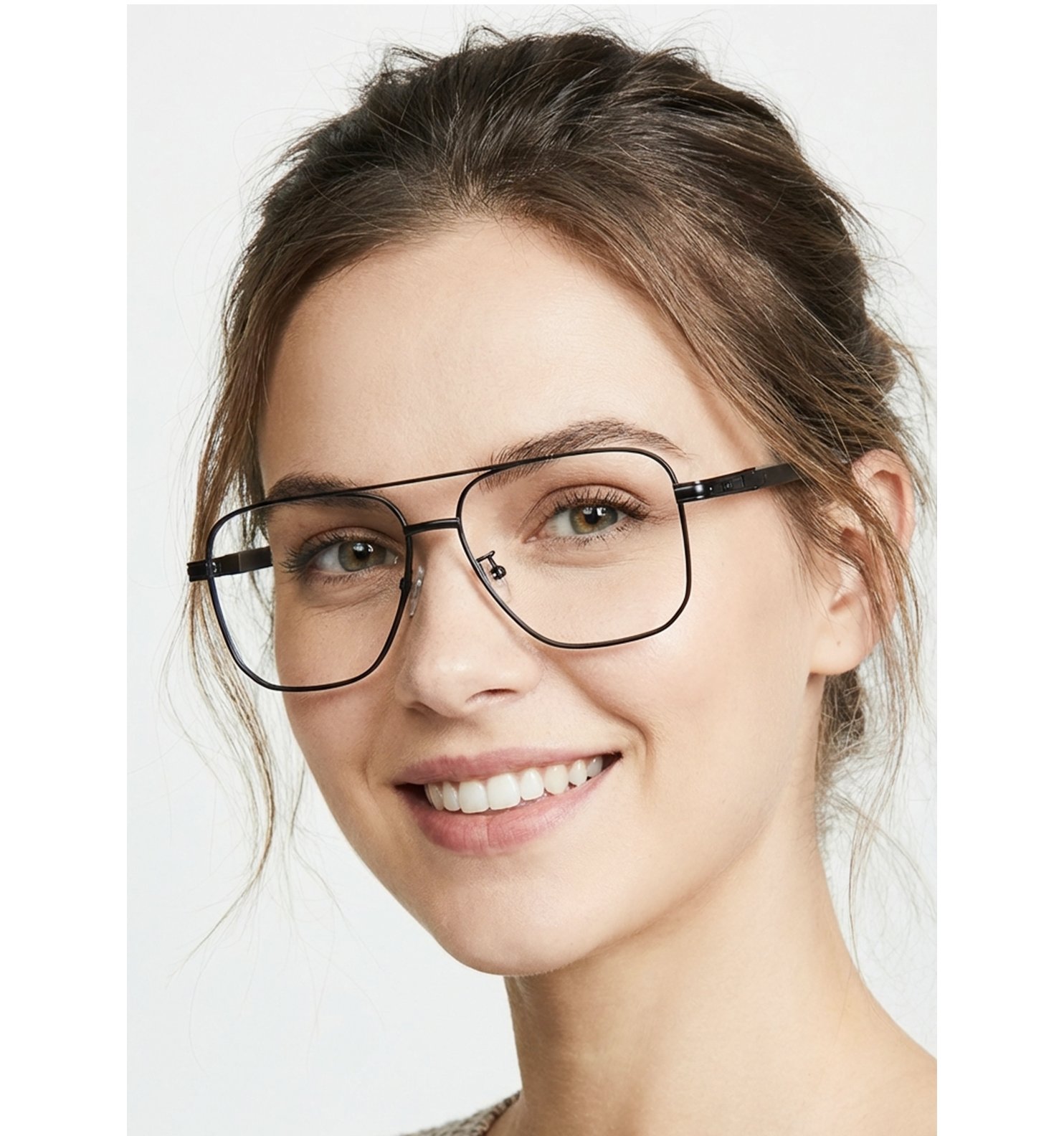 Blue Block Photochromic Metal Rim Eyeglasses – Pre-Fitted Blue Light & Photochromic Lenses (Black, Golden, Gunmetal, Silver)