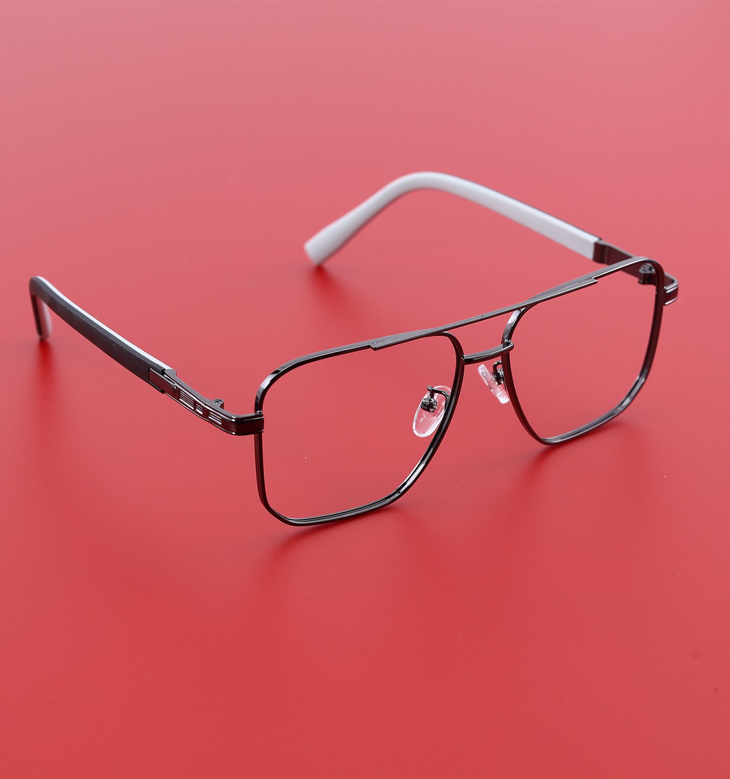 Blue Block Photochromic Metal Rim Eyeglasses – Pre-Fitted Blue Light & Photochromic Lenses (Black, Golden, Gunmetal, Silver)