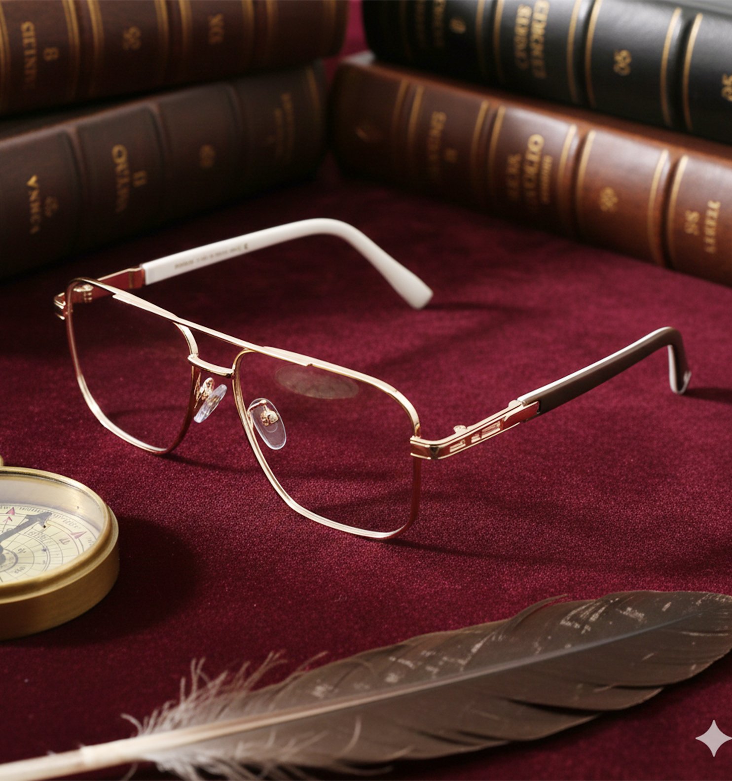 Blue Block Photochromic Metal Rim Eyeglasses – Pre-Fitted Blue Light & Photochromic Lenses (Black, Golden, Gunmetal, Silver)