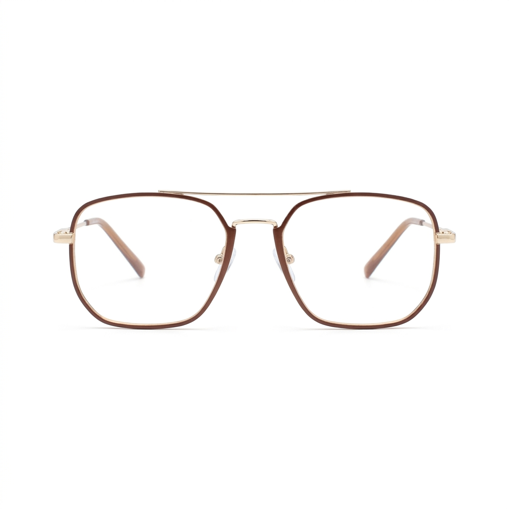 OG Classic Pilot Full Rim Eyeglasses for Men | Lightweight Metal Frame