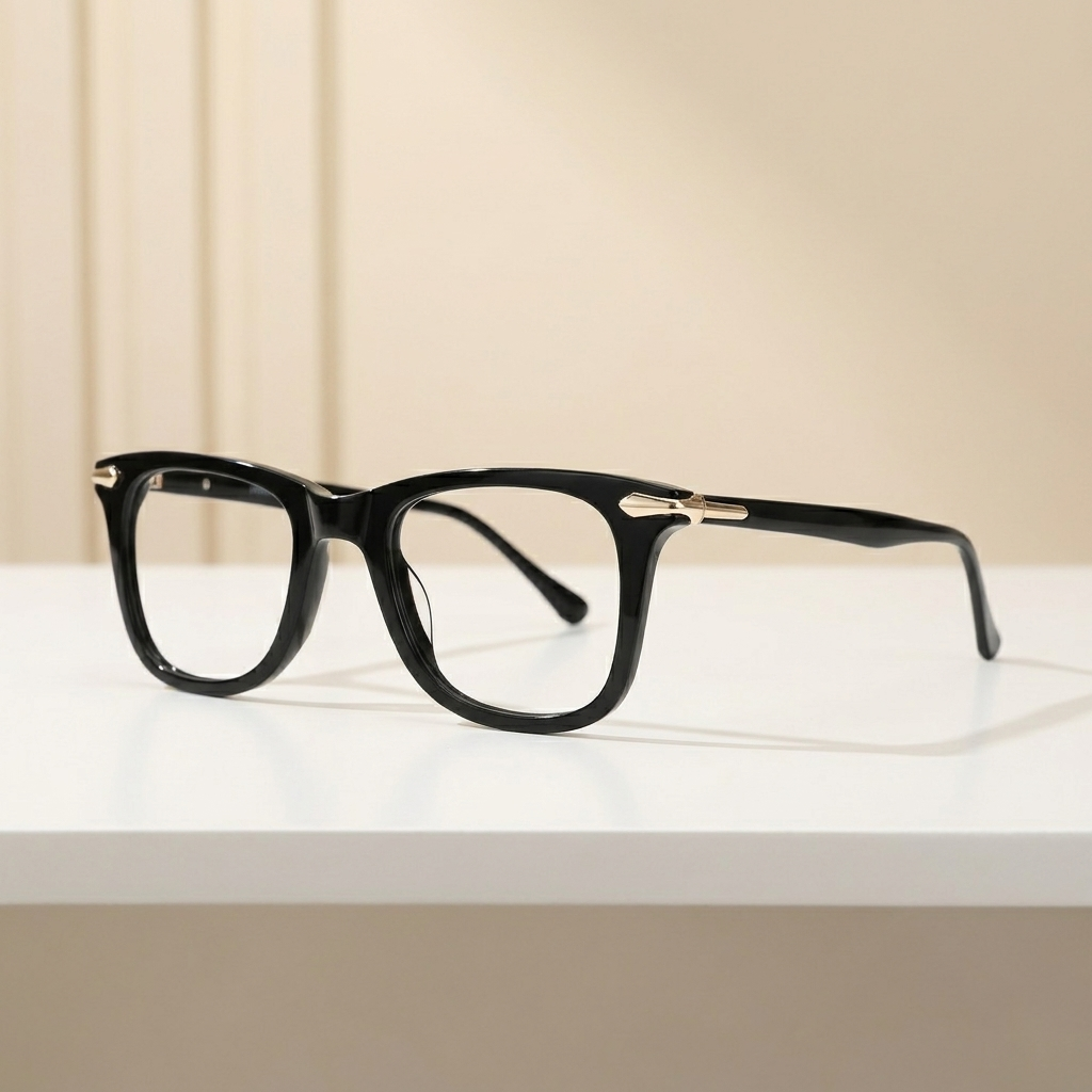 OG Shadow Edge Clip-On | Matte Black Square Magnetic Eyeglasses