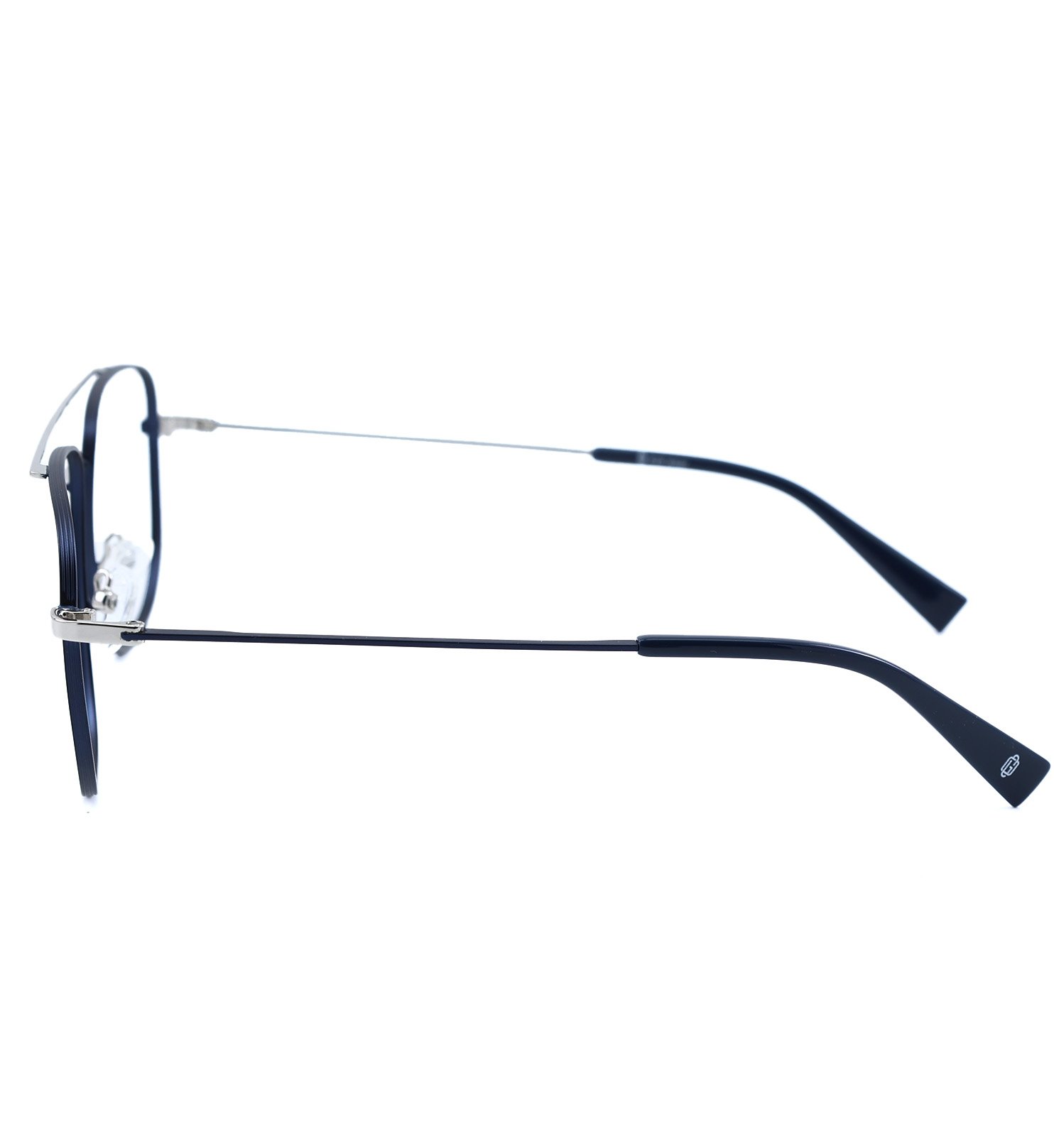 Elite Pilot Men’s Eyeglasses | Premium Metal Optical Frame in Brown, Dark Blue & Grey