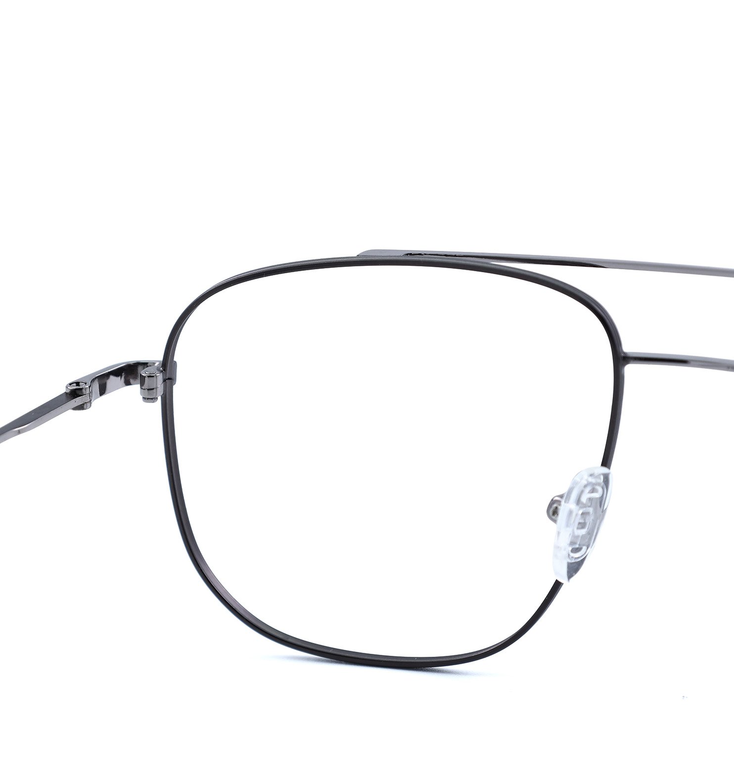 Elite Pilot Men’s Eyeglasses | Premium Metal Optical Frame in Brown, Dark Blue & Grey