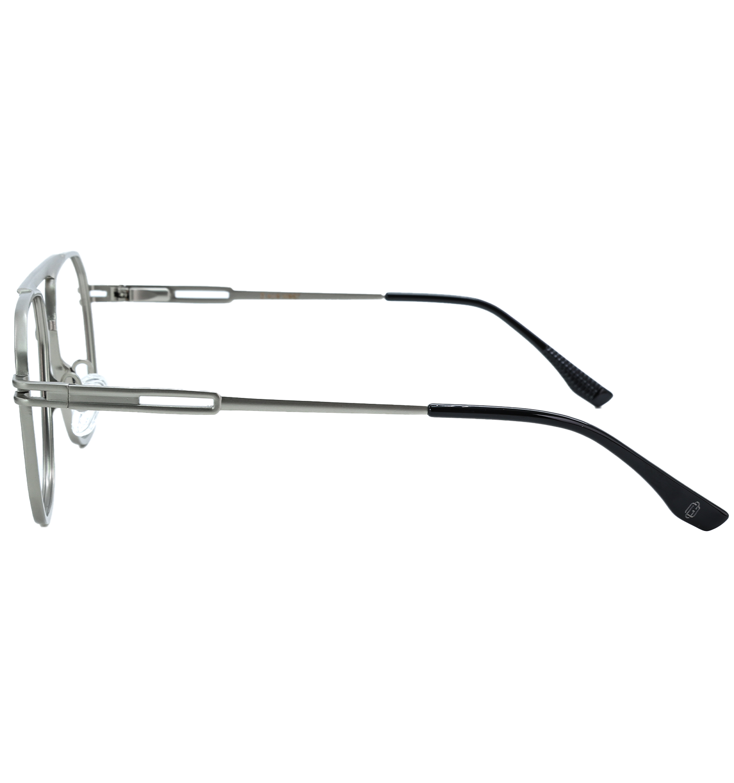 Full Rim Brass Metal Square Eyeglasses – MN KSL98279 (Black / Gold / Silver)