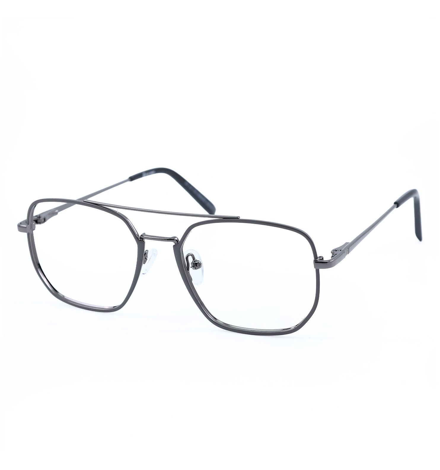 Jet Square Eyewear for Men | Premium Square Optical Frame in Golden & Grey