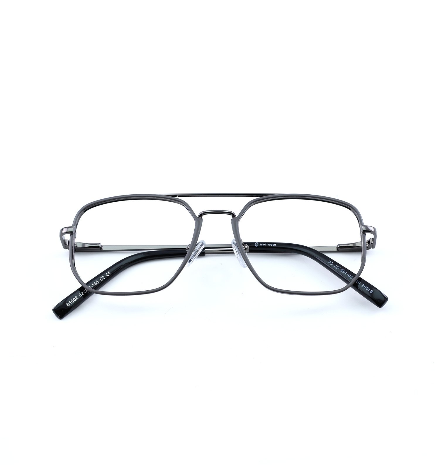Jet Square Eyewear for Men | Premium Square Optical Frame in Golden & Grey