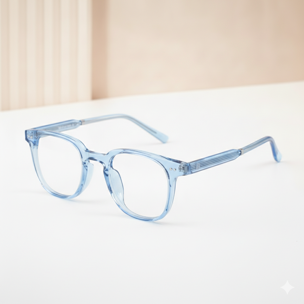 Men’s OG Clearline Full Rim Square Eyeglasses | Transparent Premium Optical Frame