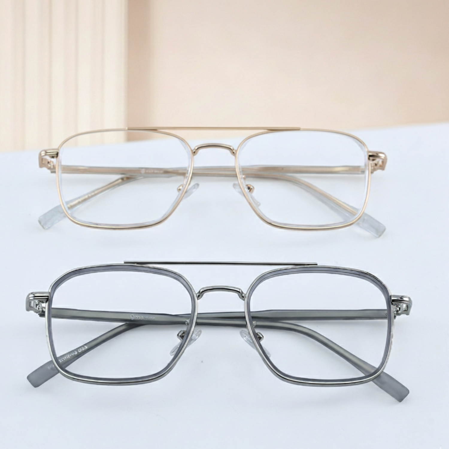 OG Aero Metal Square Eyeglasses for Men | Premium Lightweight Optical Frame