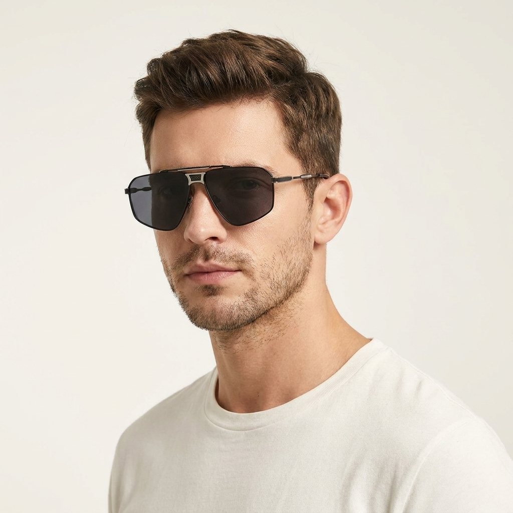 OG Aero Royale | Gold Navigator Gradient Smoke Sunglasses