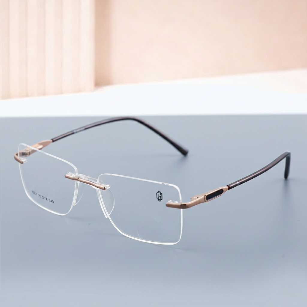 OG Air Flex Men’s Rimless Eyeglasses | Lightweight Premium Optical Frame