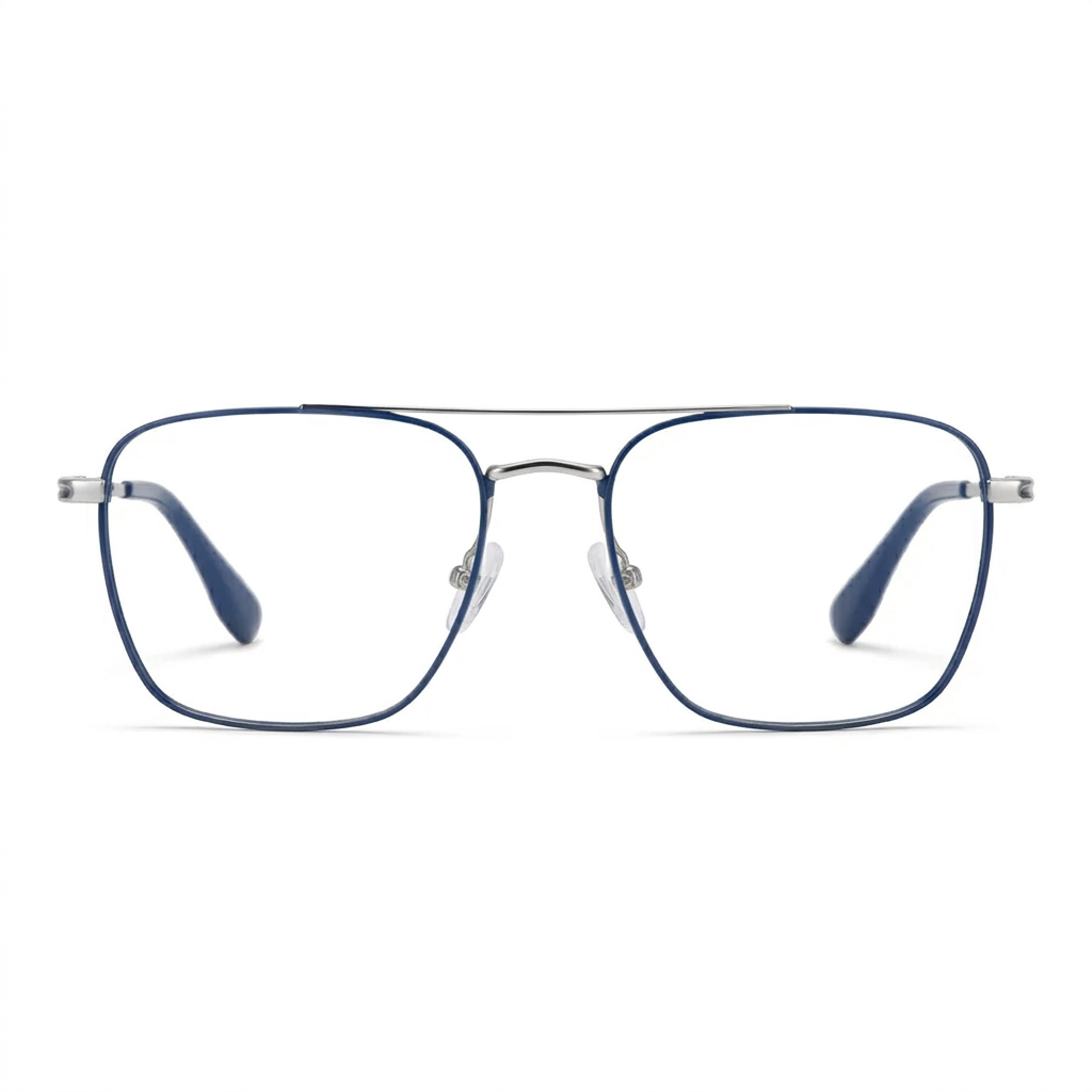 OG Air Flex Metal Eyeglasses – Lightweight Full Rim Square Frame for Men & Women