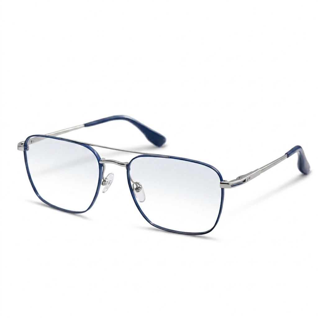 OG Air Flex Metal Eyeglasses – Lightweight Full Rim Square Frame for Men & Women
