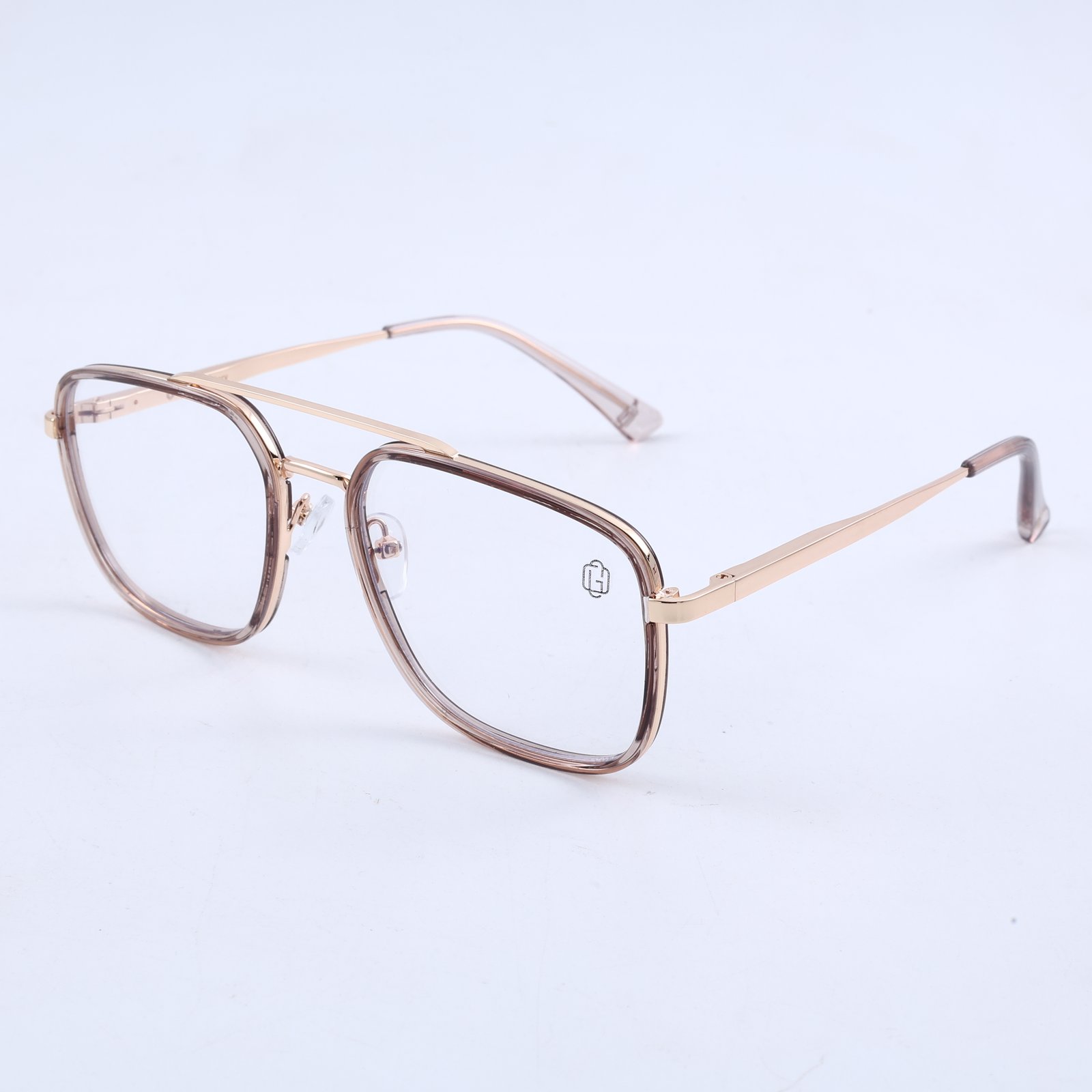 OG Amber Dynasty | Luxury Gold Square Browline Frame Eyewear