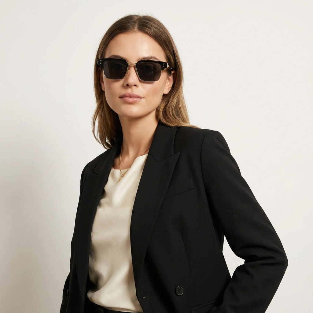 OG Amber Edge | Retro Square Sunglasses