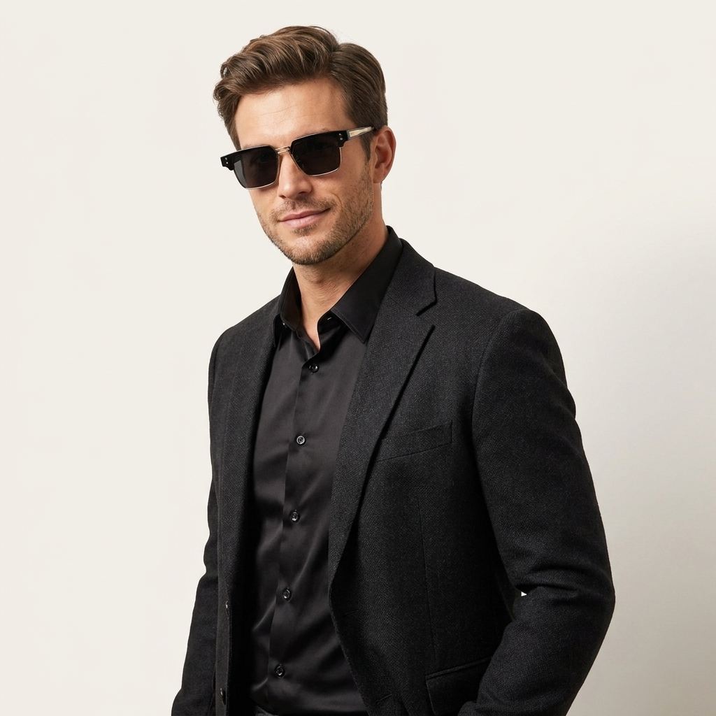 OG Amber Edge | Retro Square Sunglasses