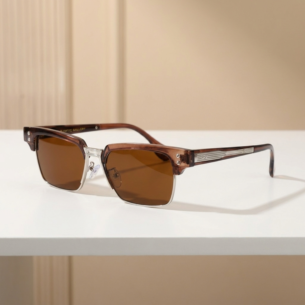 OG Amber Edge | Retro Square Sunglasses