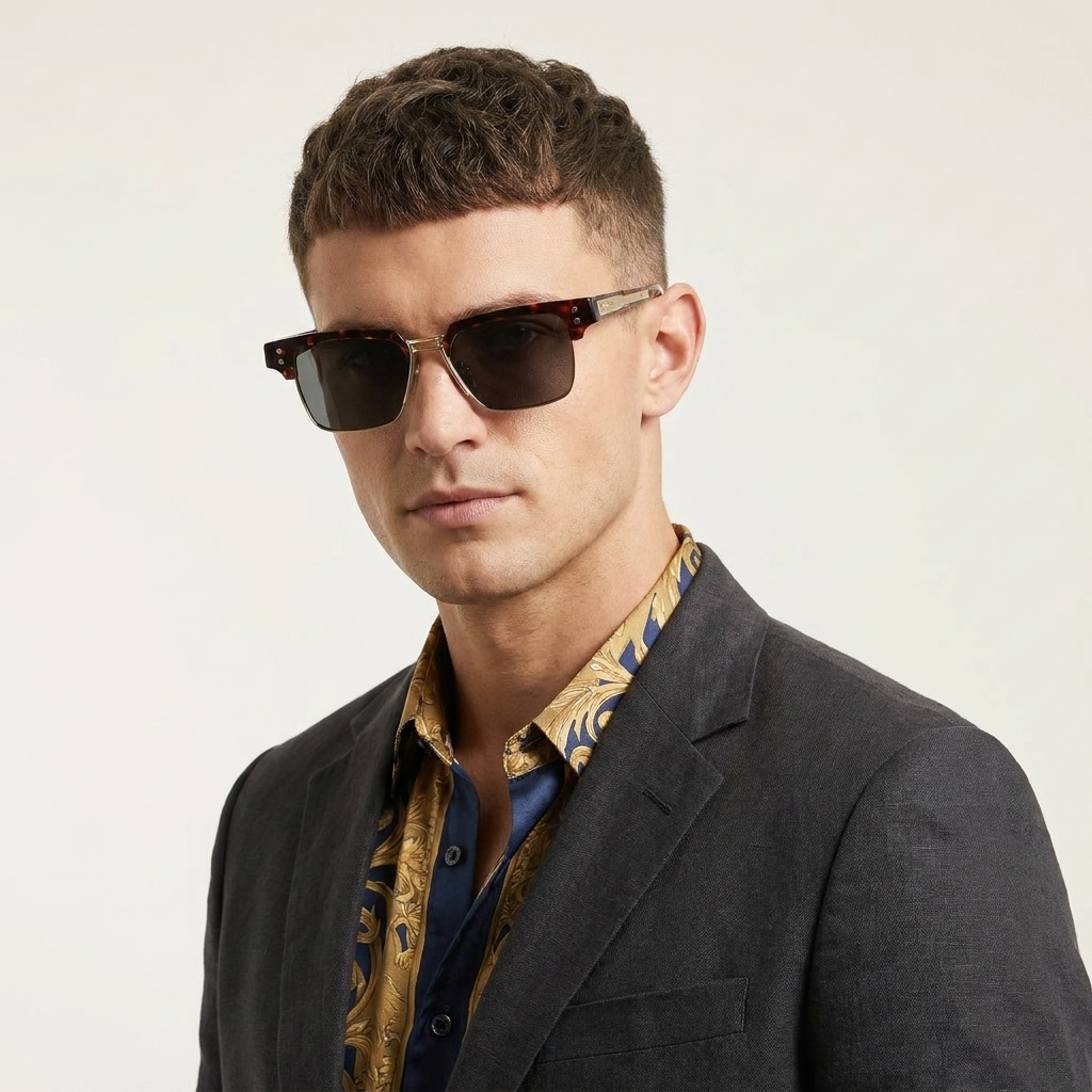 OG Amber Edge | Retro Square Sunglasses