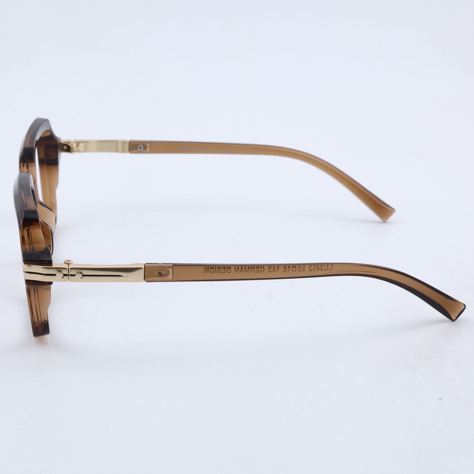 OG Amber Luxe Full Rim Square Eyeglasses | Premium Glossy Acetate Optical Frame for Men