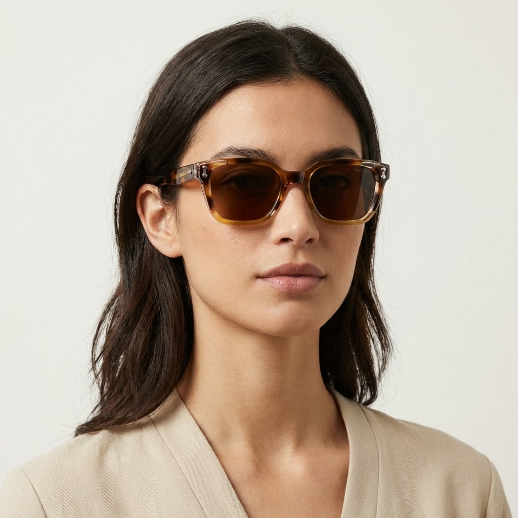 OG Amber Luxe | Tortoiseshell Square Sunglasses